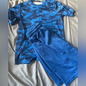 Blue gym set for boys size 8